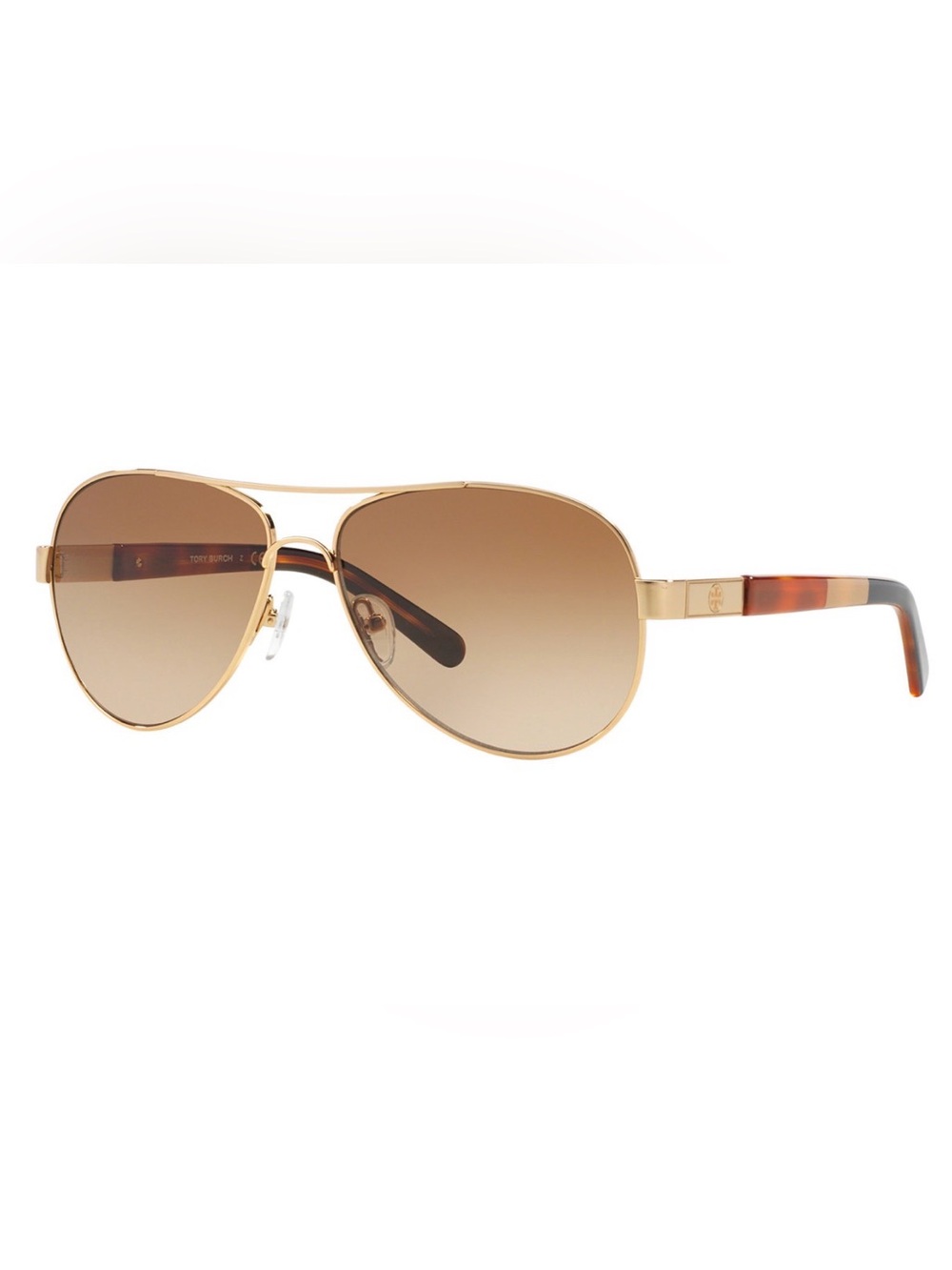Tory Burch Gold Frame Aviator Sunglasses